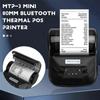 80mm Mini Thermal Printer Portable, Design High-speed Bluetooth Printer For Android, Ios, Eu Plug