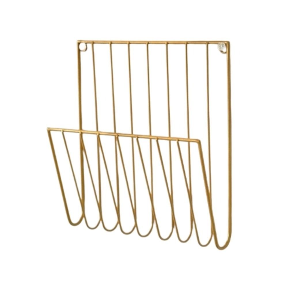 Iron Wire Wall Files Folder Metal Magazine Holder Durable Book Newspaper Storage Rack  For Home