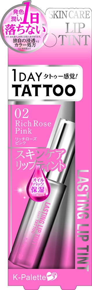 Lasting Lip Tint 02 Rich Rose Pink Multicolor K-Palette 6.5g