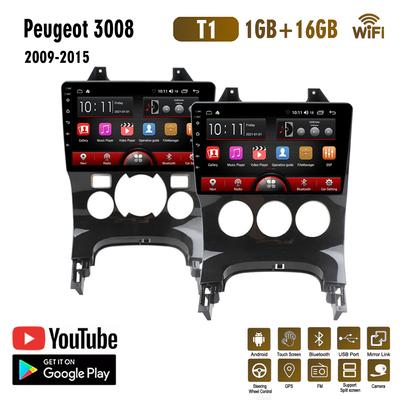 GPS Navigasyon Sistemi Peugeot 3008 2009-2015 Için 2 Din Android WiFi Araba Multimedya Oynatıcı Otomatik Stereo FM Radyo Kafa Ünitesi 1 + 16 GB