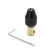 3.17mm Electric Motor Shaft Mini Chuck Fixture Clamp 0.3mm-3.5mm Drill Bit Black