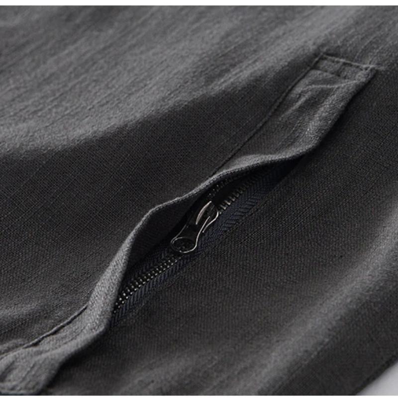 Spring Summer Jackets for Men Japanese Style Casual Coat Solid Color Lapel Collar Zipper Jacket Business Jacket