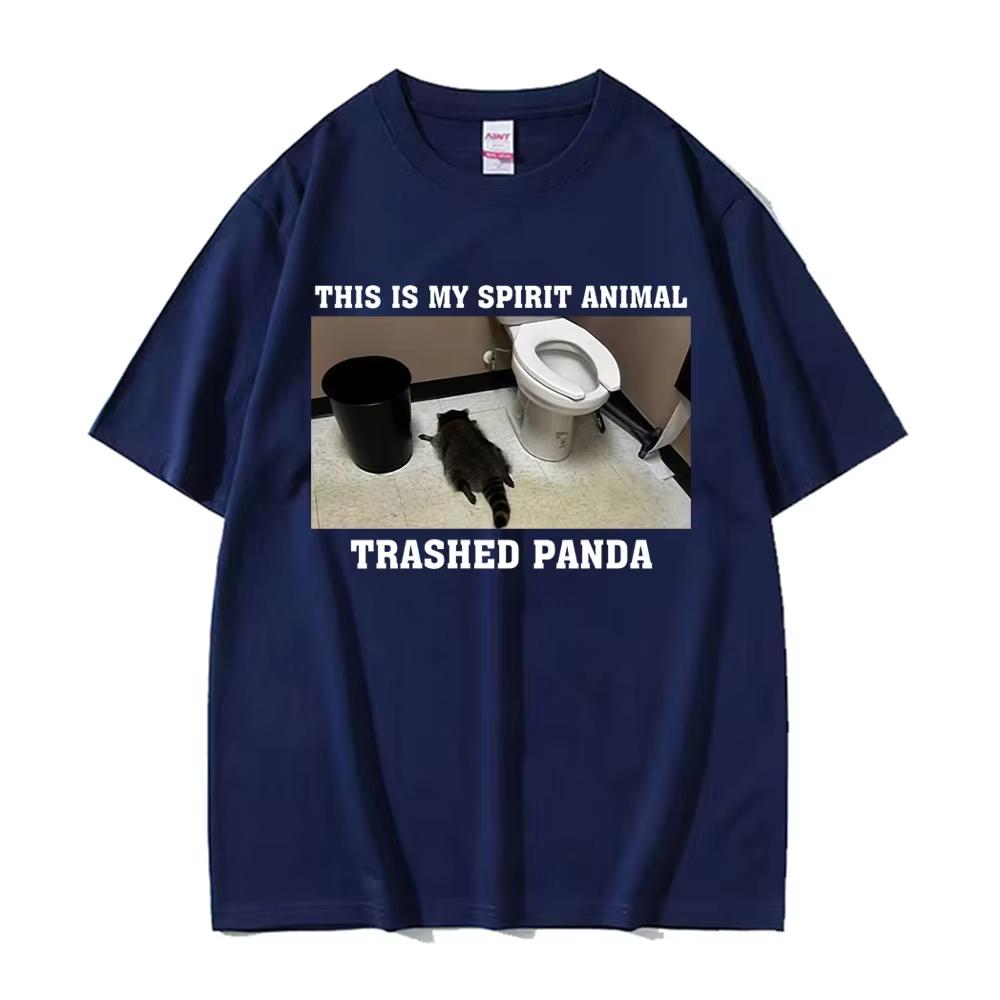 2026Camiseta Con Grfico De Animales This Is My Spirit Camisetas Divertidas De Mapache Basura Con Panda Meme Camiseta Retro