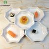 100% Melamine Dinnerware Dinner Plate White 6 Inch Binaural Plate Restaurant Imitation Porcelain Tableware