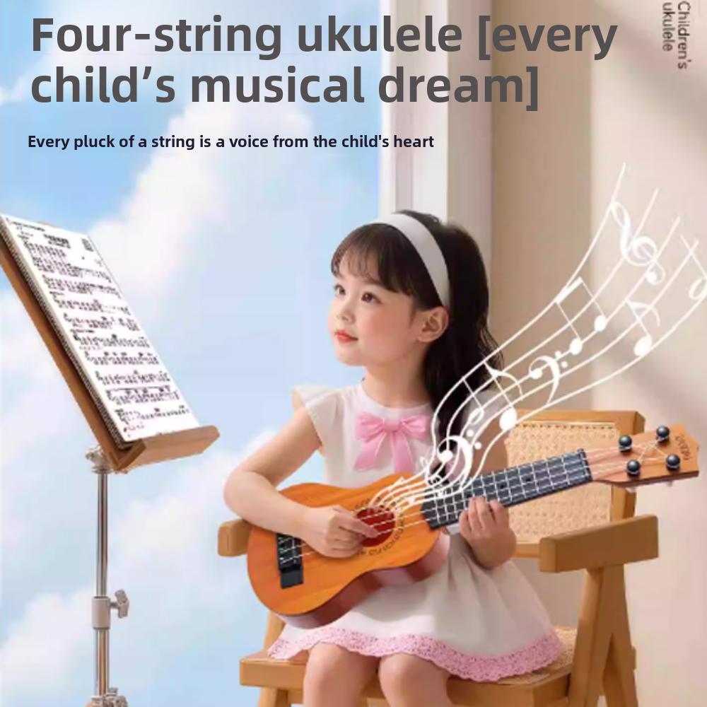 4 Strings Simulation Ukulele Toy Adjustable Knob Kids Musical Toys Beginners