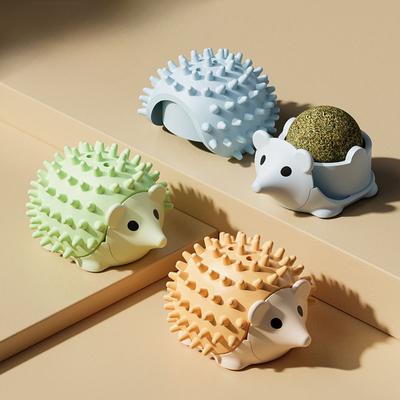 New Cat Toy Hedgehog Tickler Teeth Grinding and Licking Catnip Ball Toy Cat Self-pleasure Toy