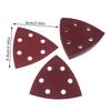 40Pcs Triangular Sanding Pads 6 Holes Detail Sander Sandpaper Grits 80+120+180+240 Perfect For Delta/Multi-Grip Sanders