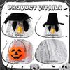 Glowing Ghost Goose Costume Halloween Porch Decoration, Hanging Spirit Yard Ornament for Spooky Party Outdoor Festival Dress-Up