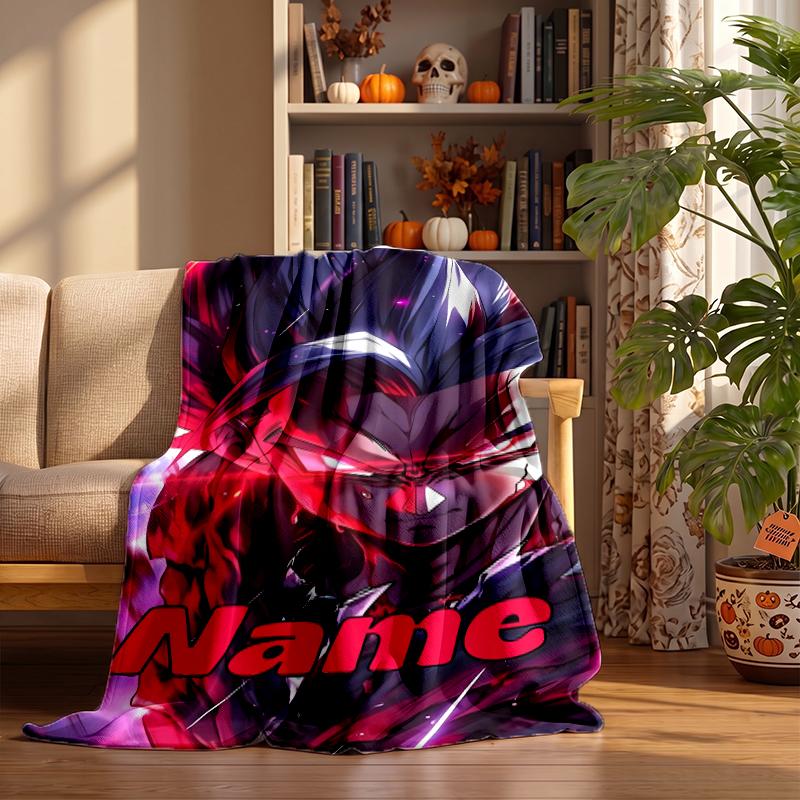 Dragon Ball Custom Flannel Blankets Soft Warm Cozy Throws for Home Decor Holiday Gifts