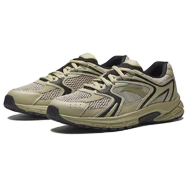 Anta At2004 Fashion Trend Durable Shock Absorbing Low Top Casual Running Shoes Men sneaker Smoke Black 912535592-3