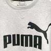 Puma Logo Printed Knit Sports Crewneck Pullover American Vintage Sweatshirt Unisex sweatshirt Gray 675024-04