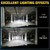 2Pcs H7 LED Headlight Canbus Bulbs Mini Wireless 20000LM 50W CSP For Car Headlamp Auto Turbo Lamps Led Automobile Plug&Play Fog Light 6000K White 12V