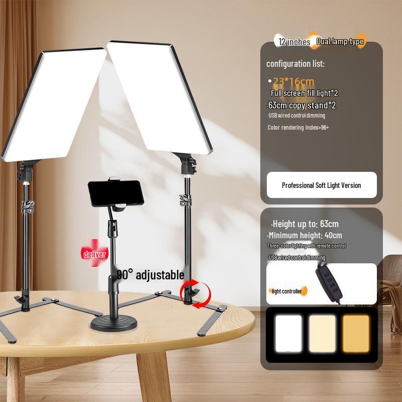 Pro Stream & Fotografie LED-Softlicht für Indoor-Videos & Beauty-Aufnahmen