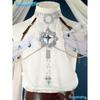 Game Nu:Carnival Edmond Cosplay Costume Neck Embroidery White Greek Style Dress Roleplay Outfit for Women or Men