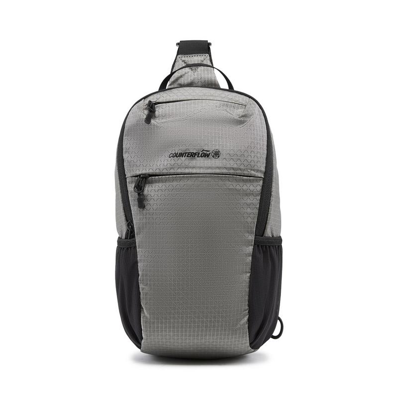 Li Ning Polyamide Shoulder Bag, Crossbody Bag Unisex Ore Gray ABDW259-2