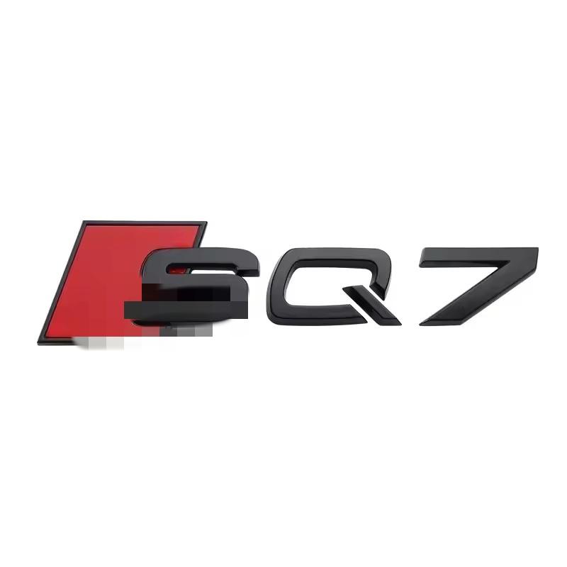 3D ABS Adhesive Black Car Trunk Number Letters Sticker For SQ-3 SQ-5 SQ-7 RSQ-3 RSQ-7 Logo Emblem Nameplate Badge Accessories