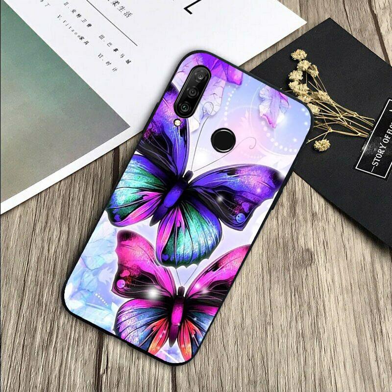 

Black Beautiful Butterfly For Huawei Nova 8i 11i 12i 12s 9 10 SE Y60 Y70 Y90 Y72 Y73 Y61 Y91 P60 Pro P30 P40 Lite Case Huawei P60 Pro