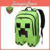 Minecraft Creeper Grüner Rucksack Für Schule Reisen Und Mehr Große Kapazität Und Strapazierfähiges Oxford-Stoffmaterial