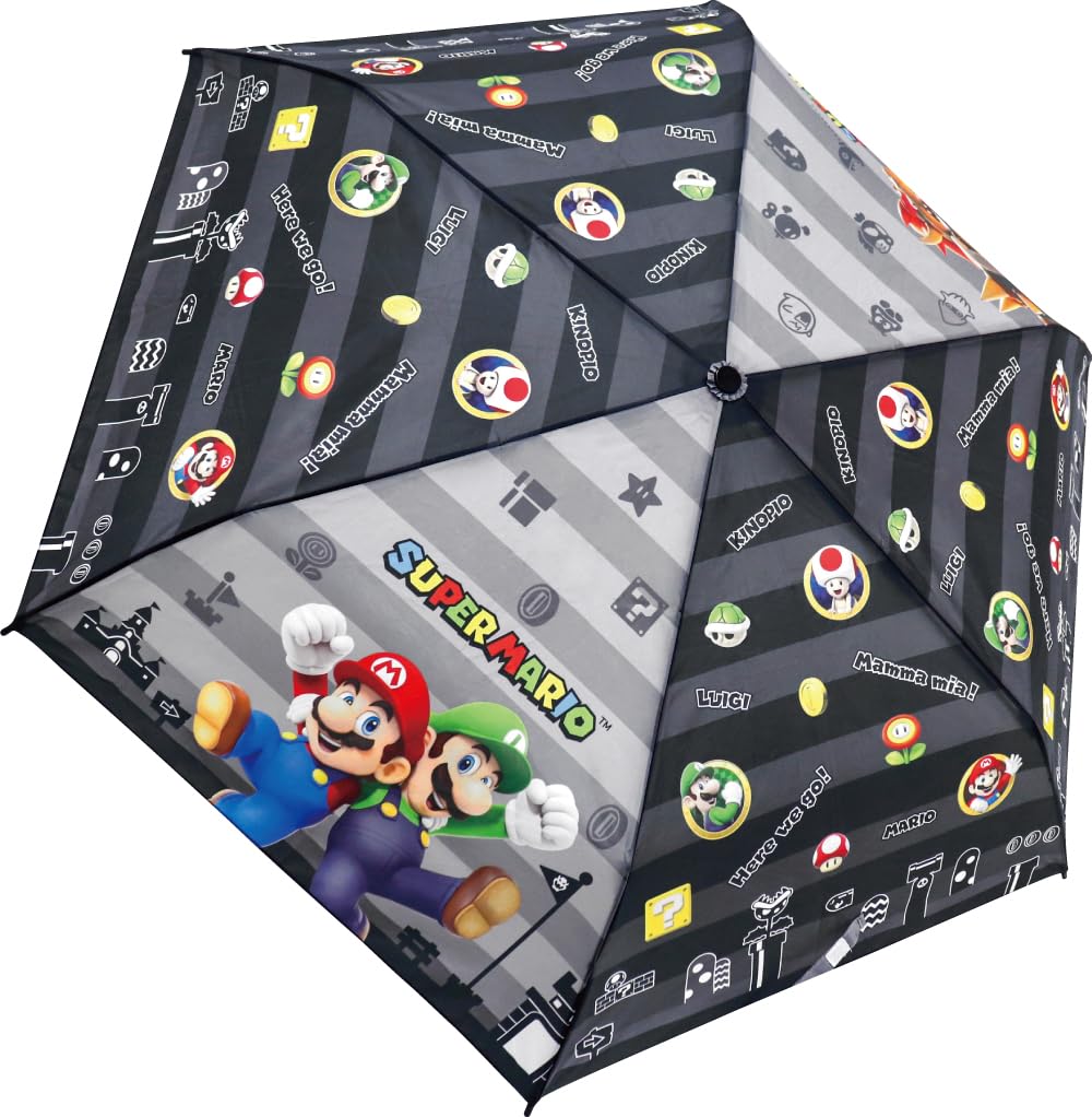 

Супер Марио Складной зонт 53см Ручное открытие Nintendo Черный Персонаж