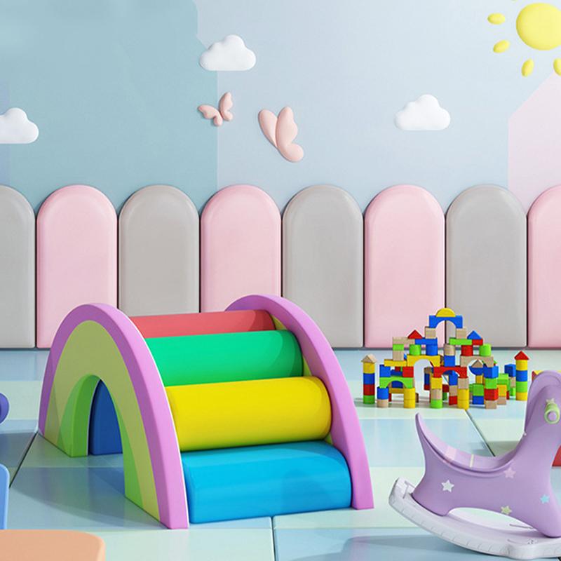 1 Stück 40/50/60 cm Kopfteil im nordischen Stil Kindergarten Schlafzimmer Kopfbrett Aufkleber Zimmer Antikollisions-Wandpaneele Heimdekoration