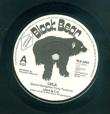 7-tums skiva LEILA & CO., LEILA & CO. - Leila BLB2003 Black Bear 1977 UK Soul/Funk Begagnad