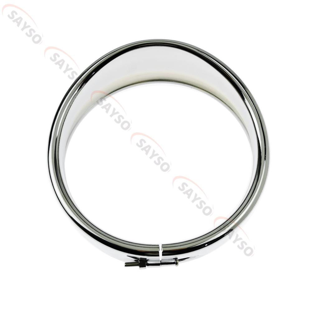 5.75" Motorcycle Visor Bezel Headlight Trim Ring LED HeadLamp Cover For Softail  FLSTC FLST FLSTFB 1994-2017 FLRT