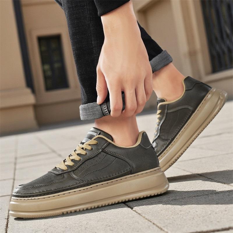 Nové Pánské Klasické Módní Nízké Tenisky na Skateboarding s Tlustou Podrážkou Pohodlné Měkké Podrážky Basketbalové Tenisky