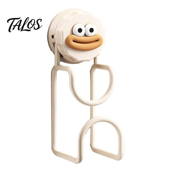 Heavy Duty Suction Hook for Wet Room Cup Washbasins, No Punch Vacuum Hanger, Rust Proof Metal Basin Holder Cartoon Design Reusable Anti Organizer
