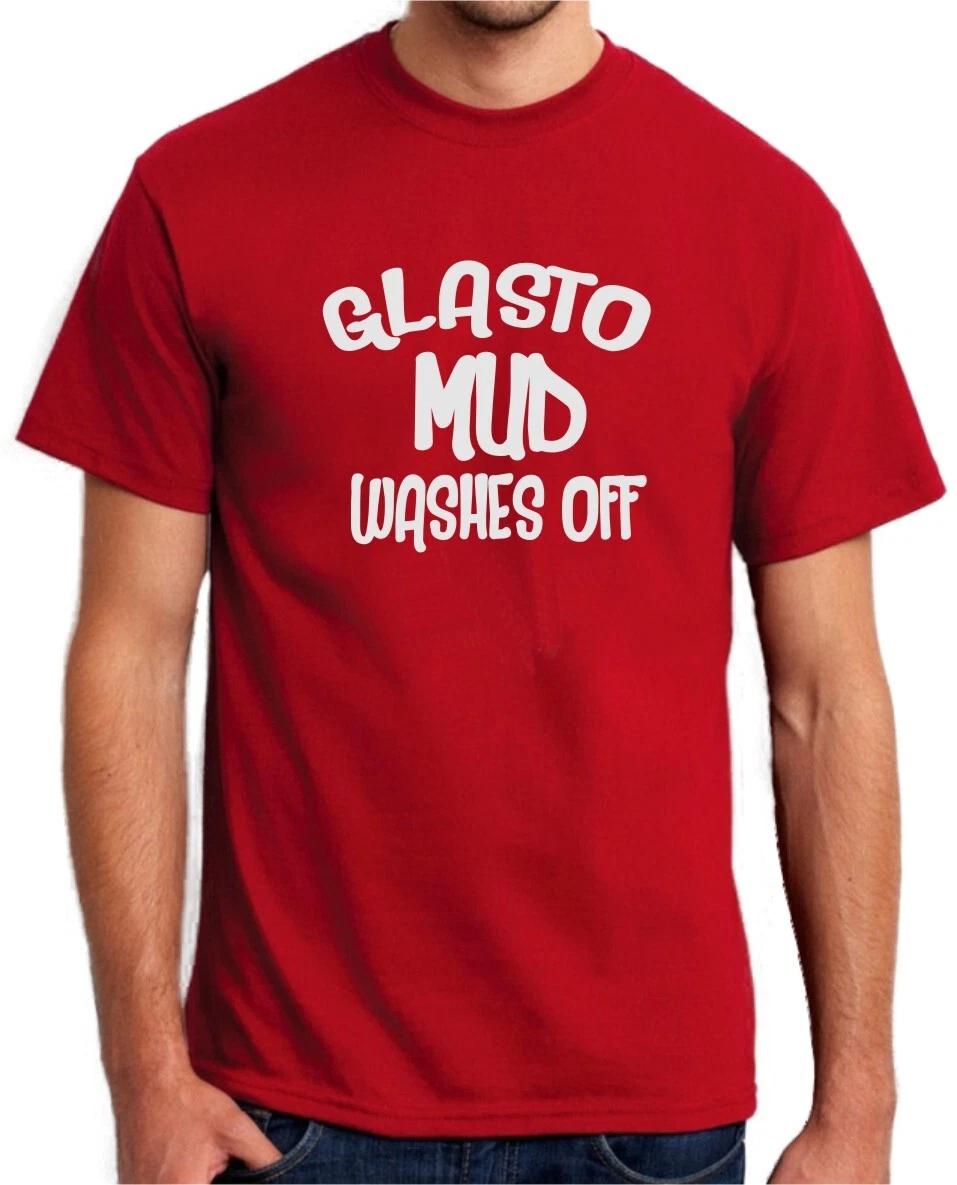 GLASTO MUD WASHES OFF - FUNNY GLASTONBURY SLOGAN Mens Womens Kids T-Shirt XL