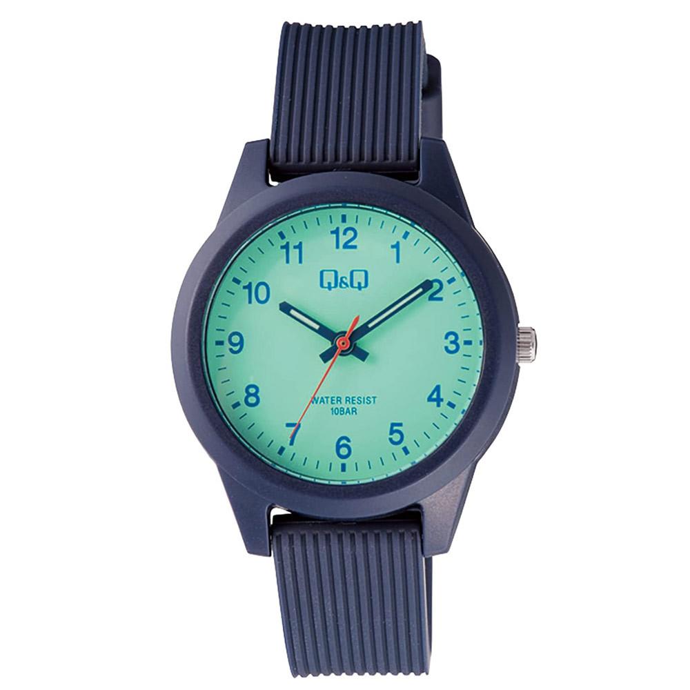 CITIZEN Analog Japanese 10 ATM Water Urethane Watch, Movement, Resistant, Strap, Blue, Unisex, V01A-020VK/6295/