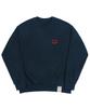 GRAVER [Unisex] Small Drawing Smile Sweatshirt_Navy