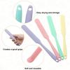 1/4pack Silicone Jar Spatula Long Handle Sourdough Scraper Butter Spatula Multi-functional Household Spare Blade Baking Tools