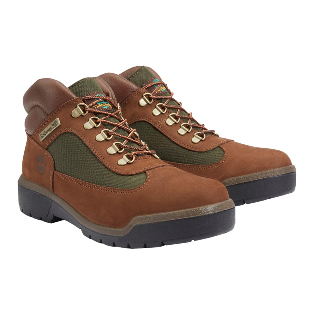 [Timberland] Waterproof Field Boots Men s TB1A18A6D471 Dark Brown Nubuck 9.0 / 27.0cm