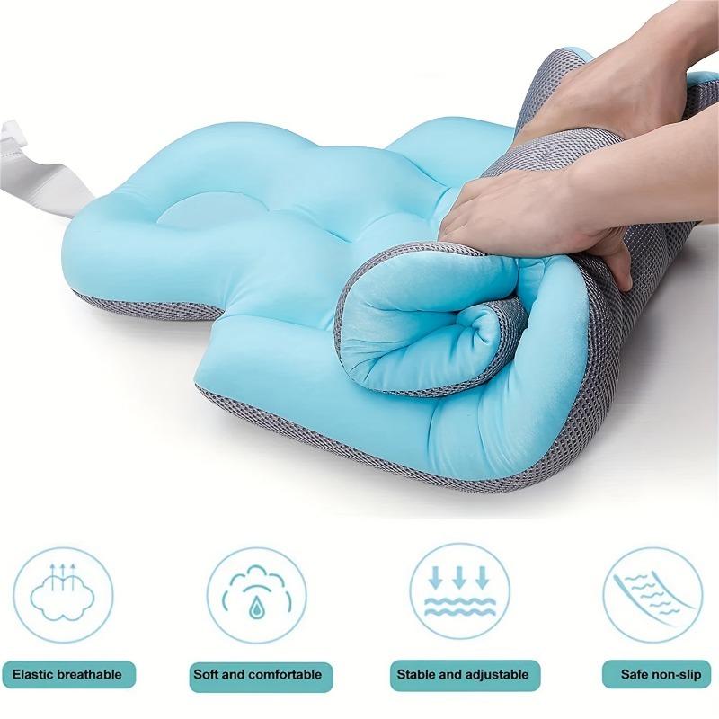 Badewanne Ganzkörper-Badekissen, Ergonomisches Spa-Kissen zur Kopf- und Nackenstütze, Schnelltrocknendes, rutschfestes Luxus-Badewannenzubehör aus Polystyrol