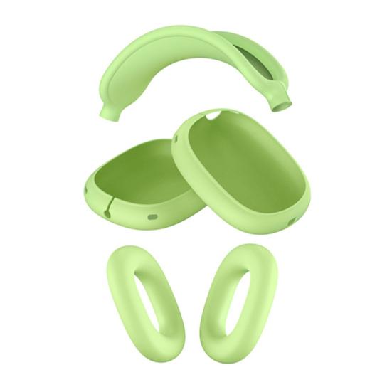 Kopfhörerhülle für AirPods Max Vollständige Schutzhülle Weiche Silikonhülle Kratzfest & Schweißbeständig Präzise Aussparungen Ohrpolster Kopfbügel Schutz