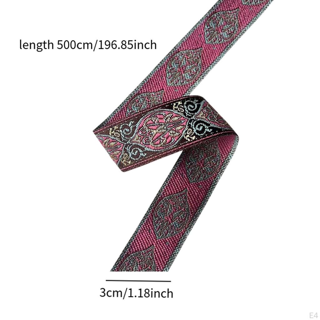 Jacquard Trim Craft Supplies for DIY Projects Ethnic Fabric Embroidered Trimming