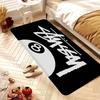 Black And White No Ball Door Mat Washable Non-Slip Living Room Sofa Chairs Area Mat Kitchen Doormat Area Rug
