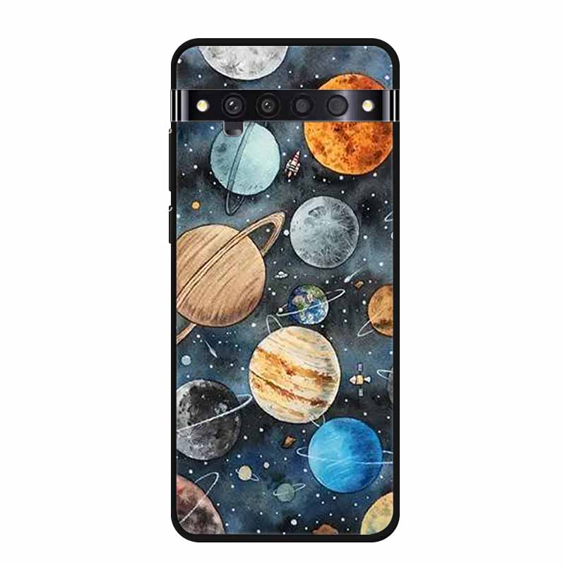 Für TCL 10 Pro Hüllen Weiches TPU Silikon Katze Löwe Rückseitenhüllen für TCL 10 Pro T799B T799H Cover Stoßfest Funda Capa TCL10Pro 6,47"