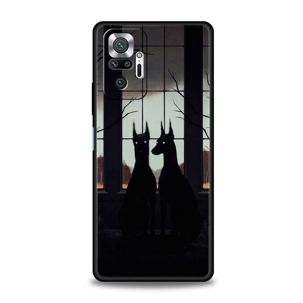 

Doberman Dog Phone Case Cover for Redmi 14C 10C Note 15 14 13 12 10 11 K40 Pro Plus 5G Shockproof Soft TPU Shell Fundas Capas Redmi Note 13