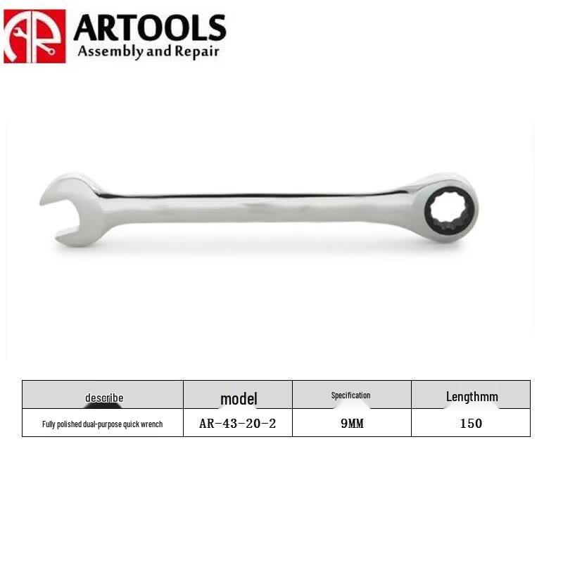 ARTOOLS Full Polished Dual-Use Quick Wrench