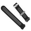 20mm Silicone Watchband Breathable Water Resistant Comfortable Wrist Strap for Garmin Fenix 7S 6S 5S Black Gray