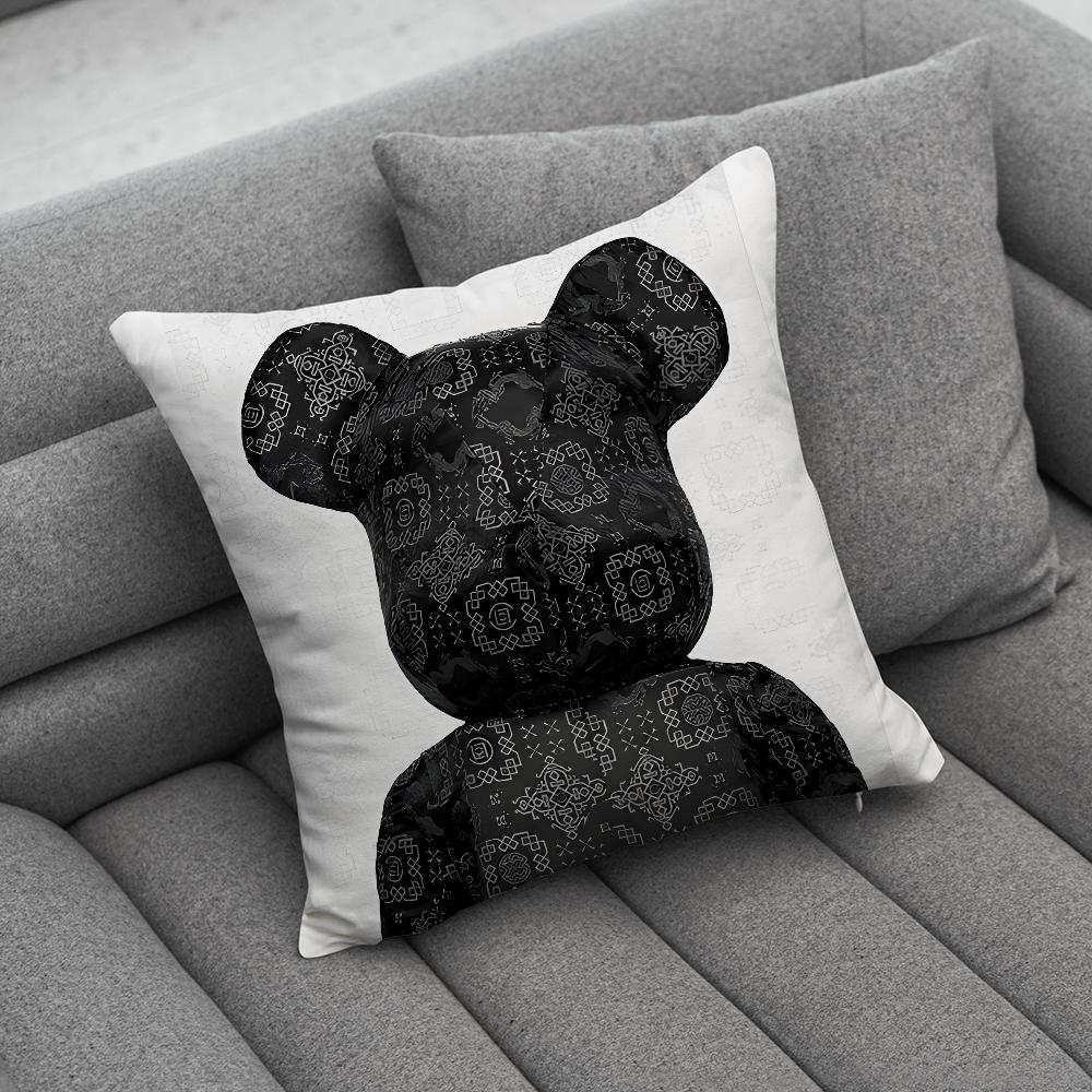 Fashion B-BearbrickS Toy Pillow Case Soft Cushion Cases for Farmhouse Sofa Decor Home Decorations and Protector