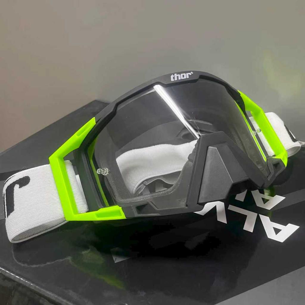 Motocross MX goggles for windproof, dustproof, UV protection. Compatible with off-road motorcycle helmets, MTB bicycle helmets,