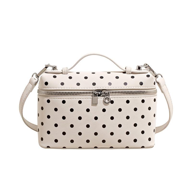 IELGY Fashion Polka Dot Small Square Bag Shoulder Portable Crossbody Female Bag