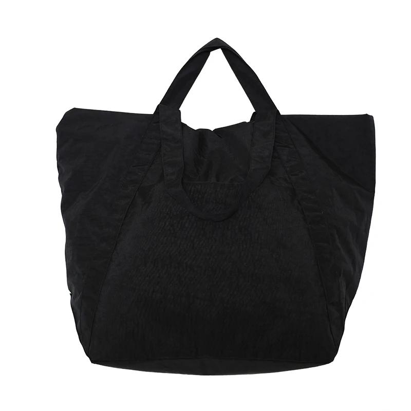 

Nyl Large Capacity Solid Color Shopping Bag Winter Versatile Ladies Bags 2026 High Quality Zipper Commuting Shoulder Bag чёрный