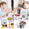 Crochet Kit For Beginners 8PCS Crocheting Animals Kits Yarn Crochet Hook Set With Step By Step Video Tutorials For Adult Kids DIY Knitting Light Blue