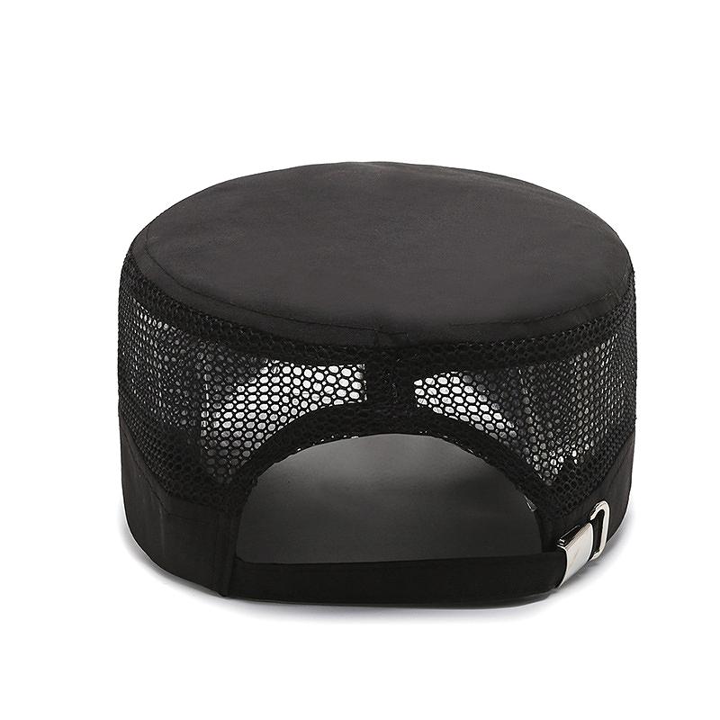New Spring and Summer Men's Mesh Hat, Thin Breathable Middle-aged and Elderly Hat, Sunshade and Sunscreen, Casual Summer Flat Top Hat