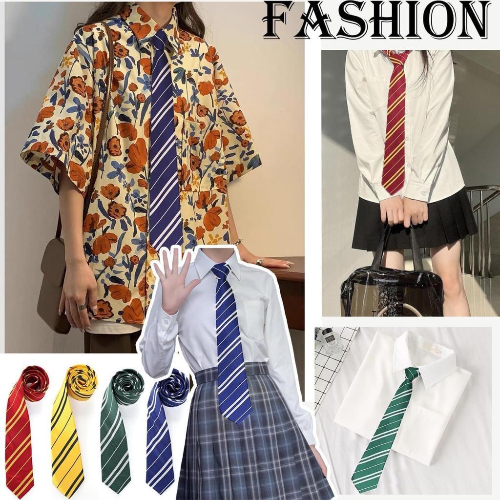 [eleeje] Harry-Potter-Stil Krawatte, GryffindorSlytherin (Grün), Cosplay, Magischer Schulstil, Schuluniformstil, Harry Potter Kostüm,