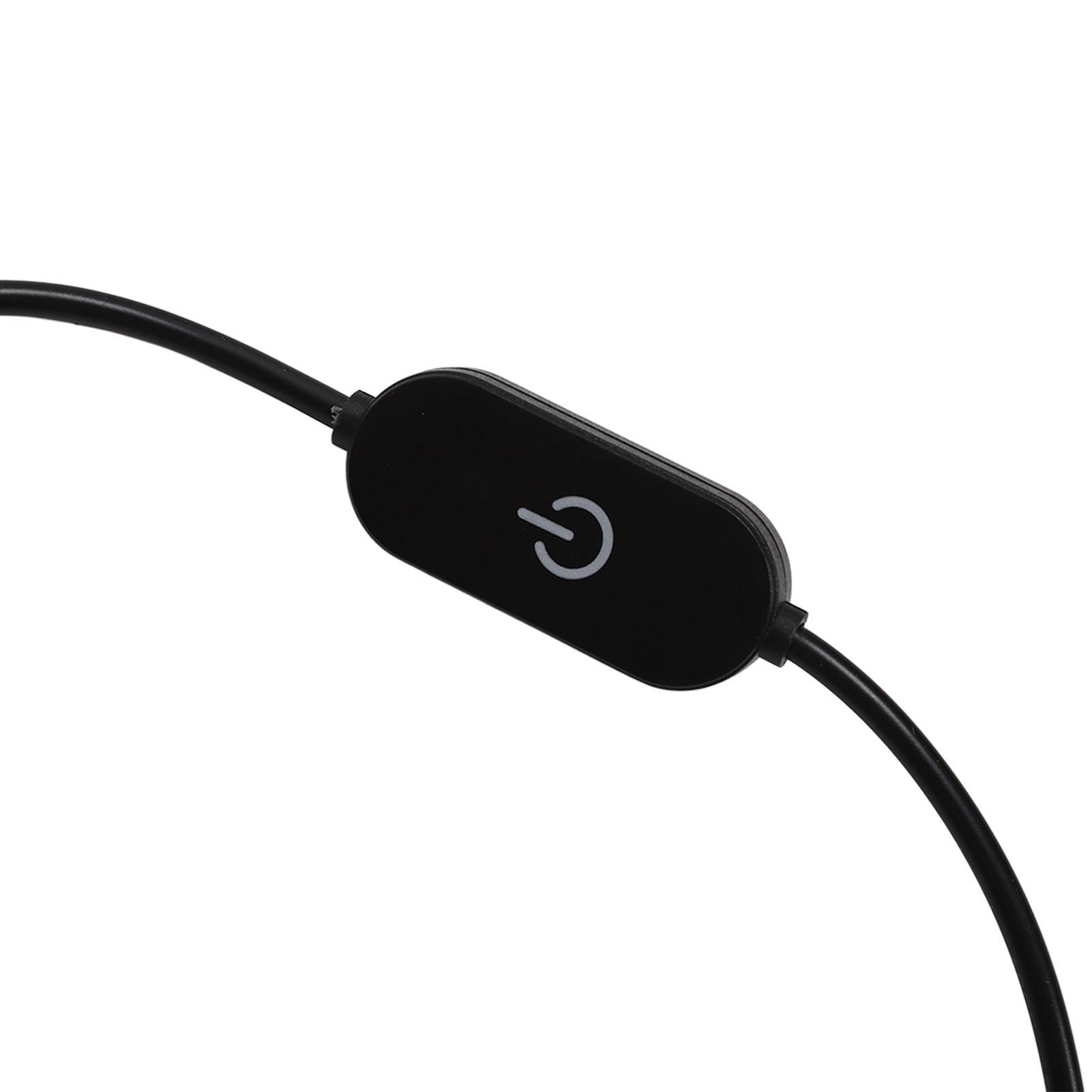 

Настольная лампа Half Moon 25 Вт, черная, 3000 К‑6000 К, со стразами, светодиодная, 100‑240 В US Plug