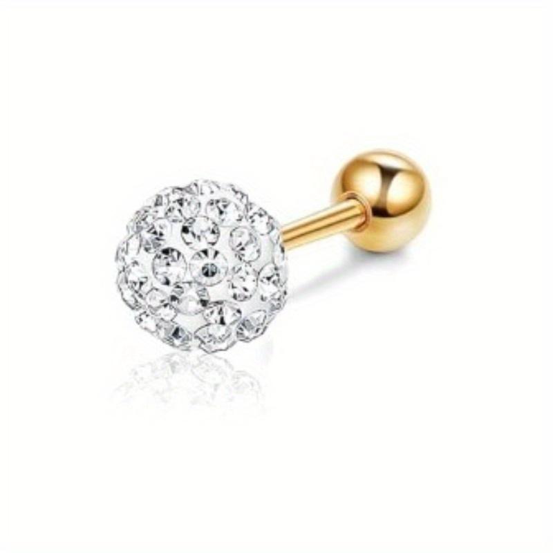 Drperfect Stainless Steel 16G Cartilage Earrings Studs Tragus Couch Helix Piercing Jewelry Flower Leaf Cartilage Helix Earrings